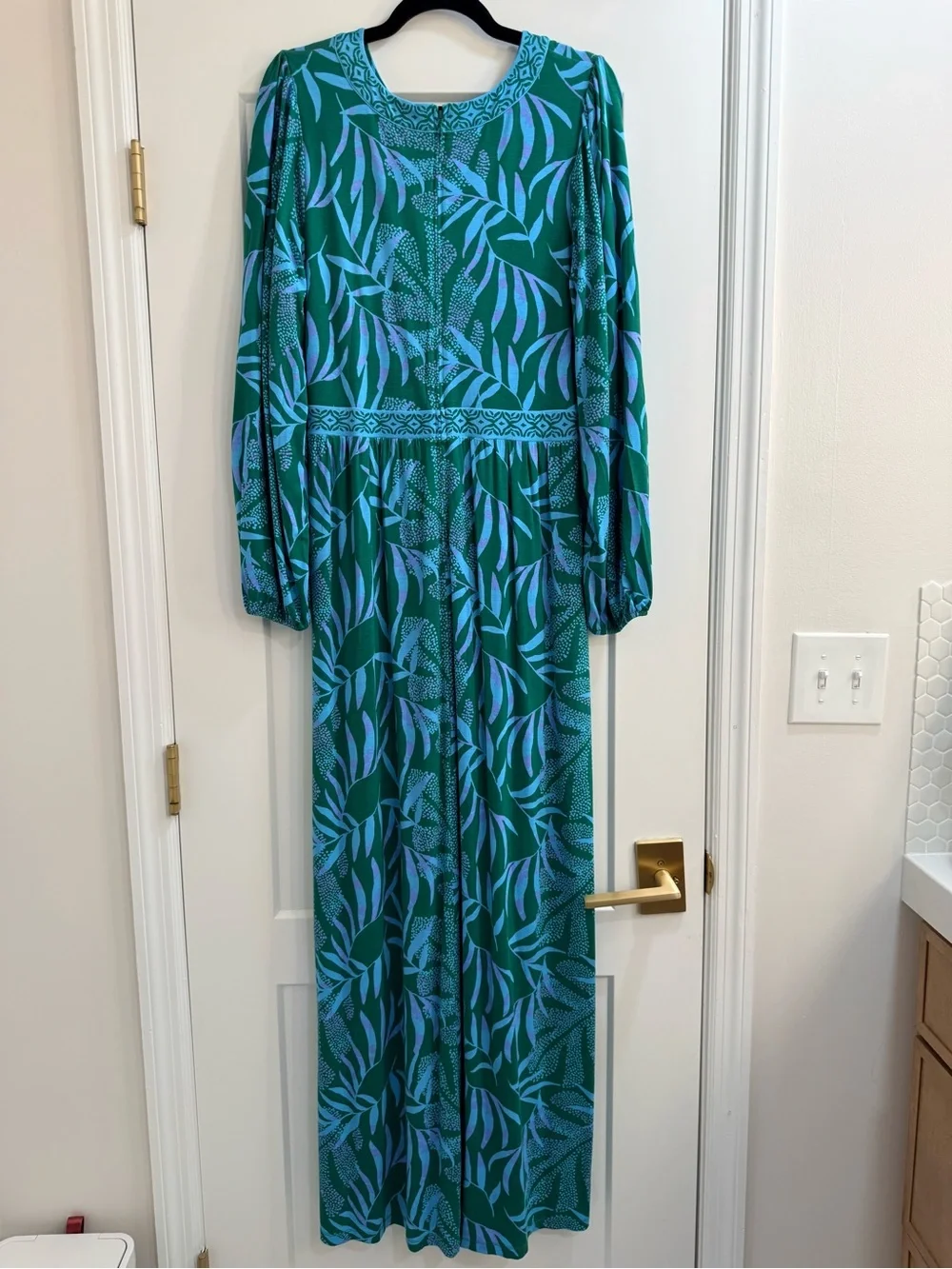 NWT! Lilly Pulitzer WEXLEE Maxi Dress FIDDLE LEAF GREEN ITS A JUNGLE OUT THERE - Picture 9 of 10